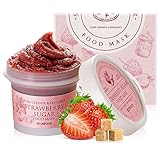 SKINFOOD Mask Strawberry Sugar 120g - Facial Pore Cleanser, Hydrating & Nourishing Body Skin - Wash...