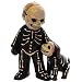 Jim Shore for Enesco Heartwood Creek Pint Sized Skeleton with Dog Figurine, 4.5-Inch