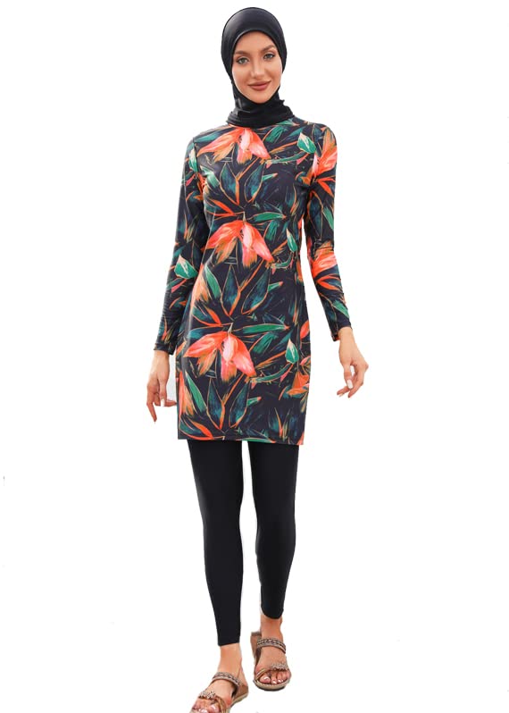 Costume Da Bagno Islamico Donna - Burkini Con Hijab Integrato | Modesto E Coprente Per Mare E Piscina - Foto 8