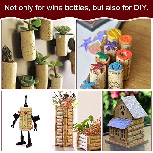 skytowards 100 Stück Weinkork Naturkorken Korken Wein Bastelkorken Flaschenkorken 21 * 40mm Basteln Korken Korkstopfen Korkpropfen Sektkorken Presskorken für Weinbierflasche Glasflaschen DIY Handwerk