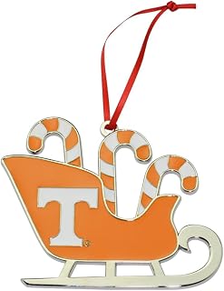 Tennessee Volunteers Candy Cane Sleigh Christmas Ornament