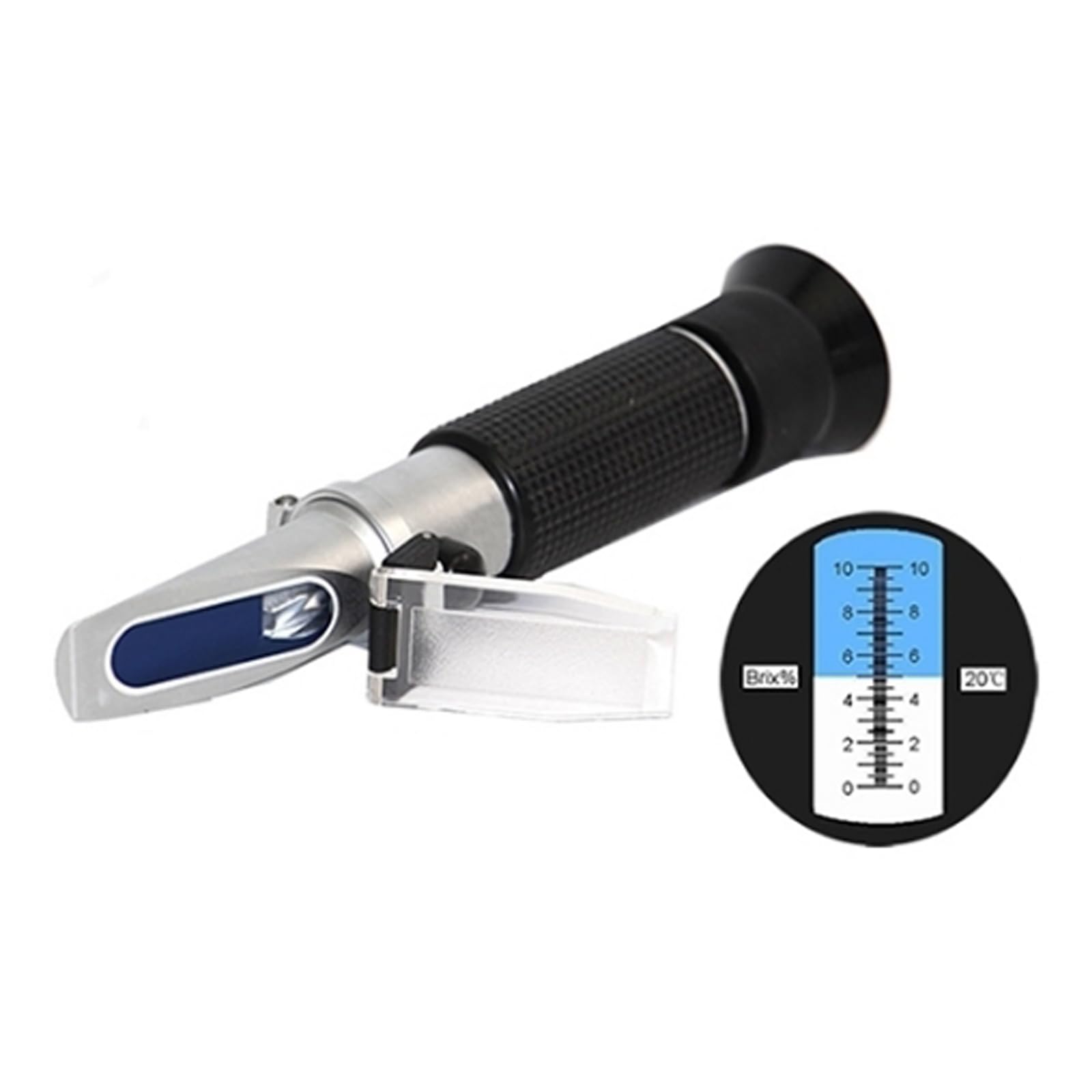 Digital Brix Refractometer, 6 in 1 Refractometer for Coolant/Alcohol/Salinity/Honey (Brix 0~80%)