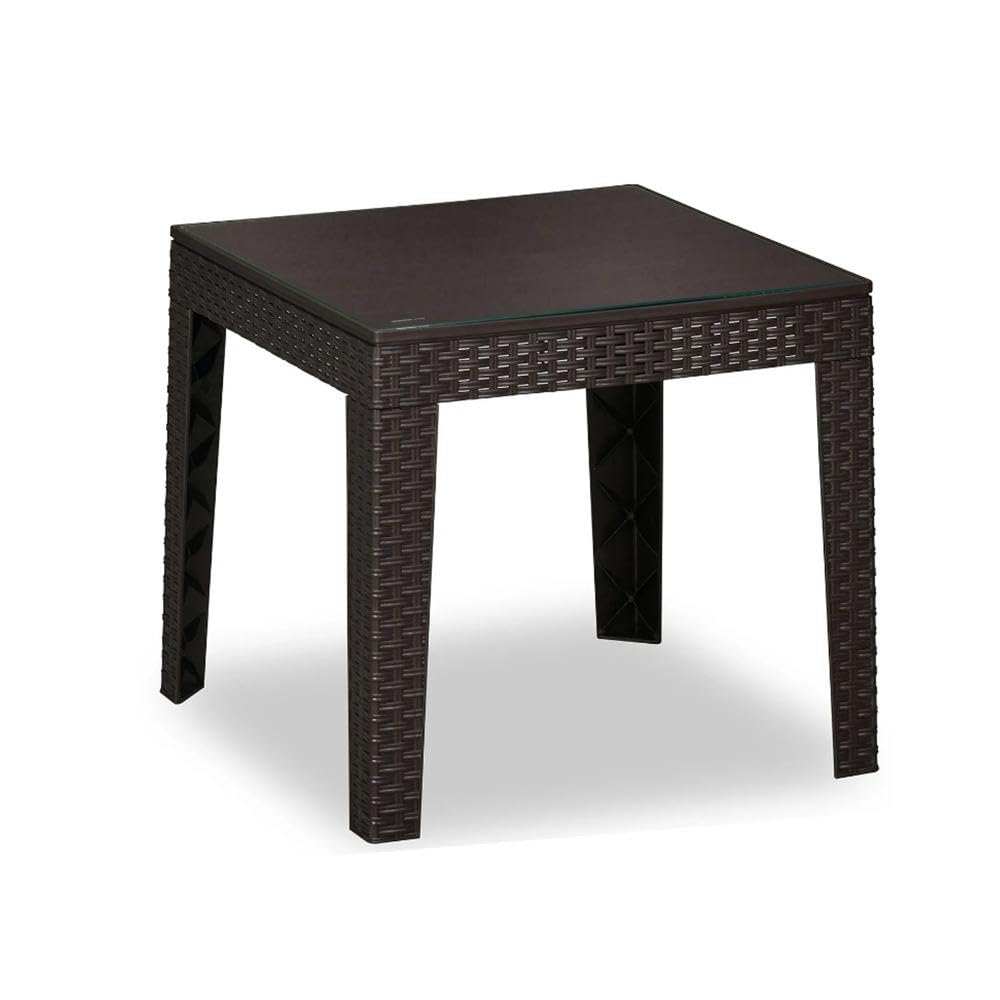 Nilkamal Breeze plastic with glass top centre table