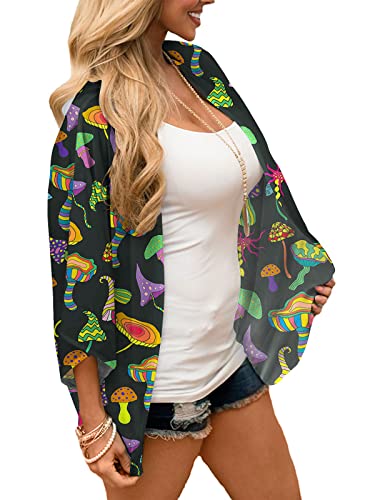 Image of BB&KK Women's Floral Kimono Summer Short Cover Ups Tops