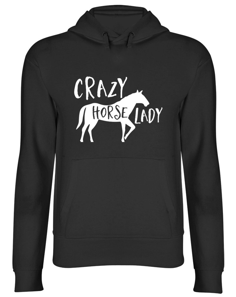 Crazy Horse Lady Hooded Top Unisex Hoodie Black