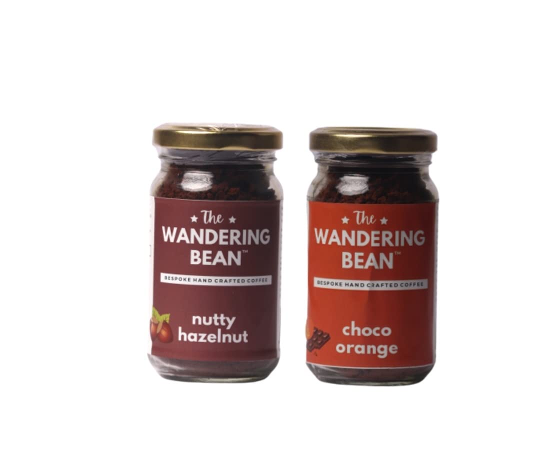 The Wandering Bean Combo Pack Flavored Instant Coffee (Hazelnut+ Choco Orange) Gift Festive, Best Gift Hamper 2x60g (B0841ZFQ97) Amazon Price History, Amazon Price Tracker