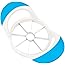 KUFUNG Apple Corer Slicer, Stainless Steel Blades Apple Cutter, Sharp Apple Peeler, Pitter, Divider (L, Blue)