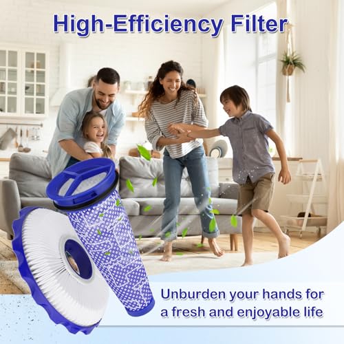 Image of DC50 Filter Replacement Compatible with Dyson DC50 Animal Multi Floor Complete Vacuum, Replace Part # 965081-01 & 965080-01, Kit include 2 Pre-Motor, 2 HEPA Post-Motor Filters and 1 Cleaning Tool