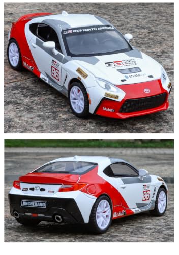 Image of Toyota GR86 Die Cast Metal Toy Car 1:32 Scale with Light & Sound, Pull Back Action, Openable Doors, Hood & Trunk, Collectible Sports Car Model for Kids & Adults