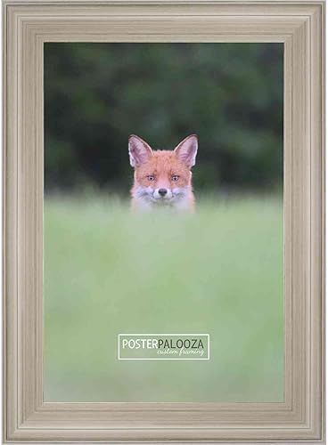 Miniatura 3 de Poster Palooza 36x30 Contemporary Silver Complete Wood Picture Frame with UV Acrylic, Foam Board Backing, & Hardware