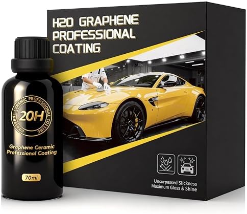 20H Graphene Ceramic Coating for Cars - 70ml, Professional Cerami...
