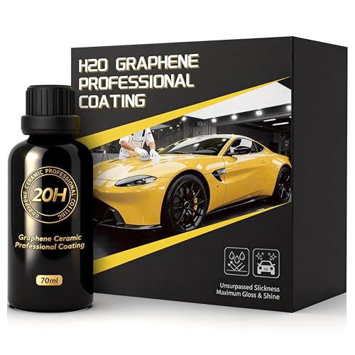 Hatinix 20H Graphene Ceramic Coating for Cars - 70ml, Professional Ceramic Coating | High Gloss Finish | Hydrophobic | Scratch & Protection | Easy To Use