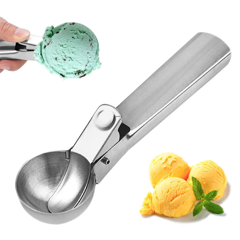 Cucchiaio Porzionatore In Acciaio Inox 304 Con Grilletto Per Gelato E Biscotti