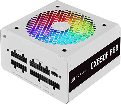 CX650F RGB, 80 PLUS Bronze Vollständig Modulares ATX-Netzteil (80 PLUS Bronze-Zertifizierte, 120-mm-RGB-Lüfter, Optimiert für Leisen Betrieb,