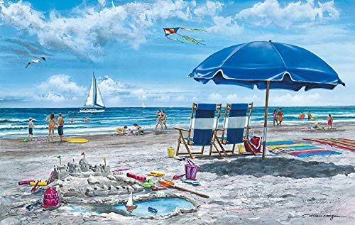 Heritage Beach Scene Jigsaw Puzzle - 550 Pieces - Fun in The Sun