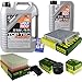 Produktbild QR-PARTS 69356450 Filter Set Inspektionspaket 6 Liter Motoröl Top Tec 4200 5W-30 MANN-FILTER Innenraumfilter Kraftstofffilter Luftfilter Ölfilter