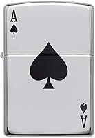 Vista 2 de Zippo 24011 Ace of Spades Pocket Lighter, High Polish Chrome