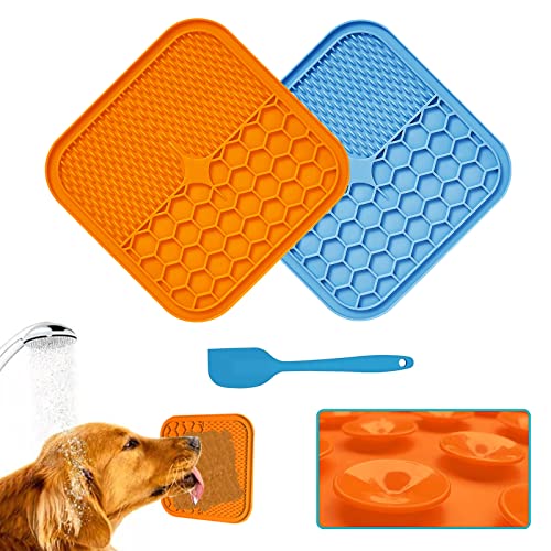 Leckmatte Hund, BPA-frei, 2 Stück Schleckmatte Hund Cover