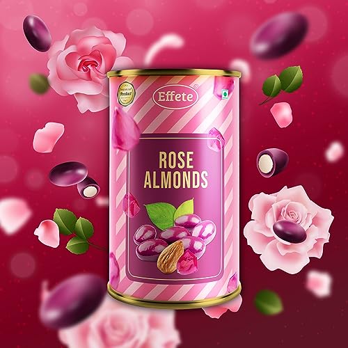 Image of Effete Chocolate Rose Almonds, Premium Chocolate, chocolates gift pack, chocolate box, chocolates gift hemper, Assorted Dryfruits chocolates packet, Almonds Chocolate