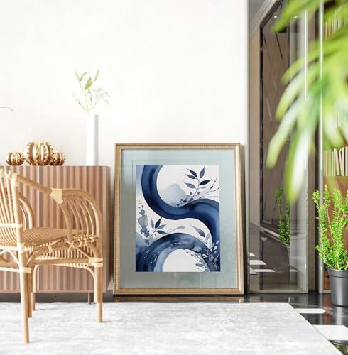 Décoration murale bleue Matisse pour habiller un mur blanc vide