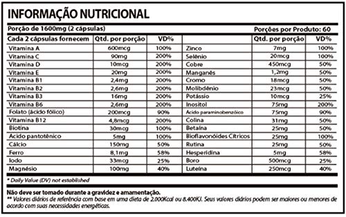 Cells Protect Complexo Polivitamínico e Mineral de A a Z Sunfood 60 Cápsulas