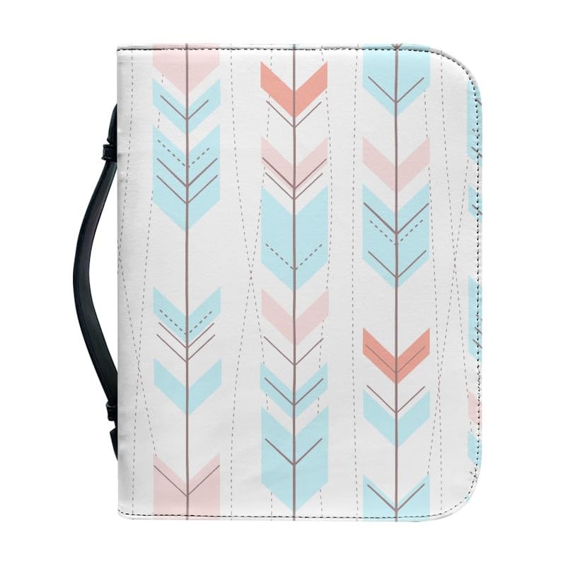 Garronmavis Tribal Woodland Arrows Women's Bible Cover Boho Arrow Bible Bag with Pockets Line Drawing Bible Case for Pilgrimage - L — image 1