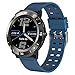 S8 Completa Smart Touch WatchHealth Monitoraggio Fitness inseguitore IP68 Impermeabile Smartwatch Uomini Sveglia Sport Intelligente Bracciale Blue