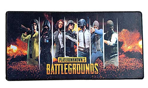 Image of Large Extended Long 700 x 300 mm Mouse Pad for Keyboard & Mouse | Water Resistant Anti Slip Surface Ideal for Office Home and Gaming Setup (PUBG -6)