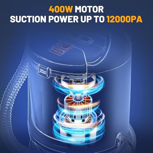 Polsterreiniger Gerät 400W, 12kPa – Tragbarer Waschsauger mit 2-Tank-System, Teppichreiniger & Fleckenentferner für Sofa, Teppiche, Auto, Bett & Vorleger