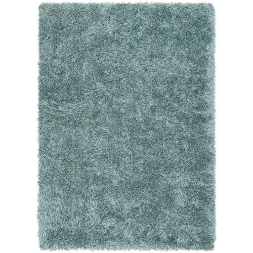 Image of Ultra Soft Sky Microfiber Shaggy Floor Carpet 6x6 Feet, Round Handmade with Thick Plush Fabric, Non Slip Base, Perfect for Modern Living Rooms, Bedrooms and Hall Spaces