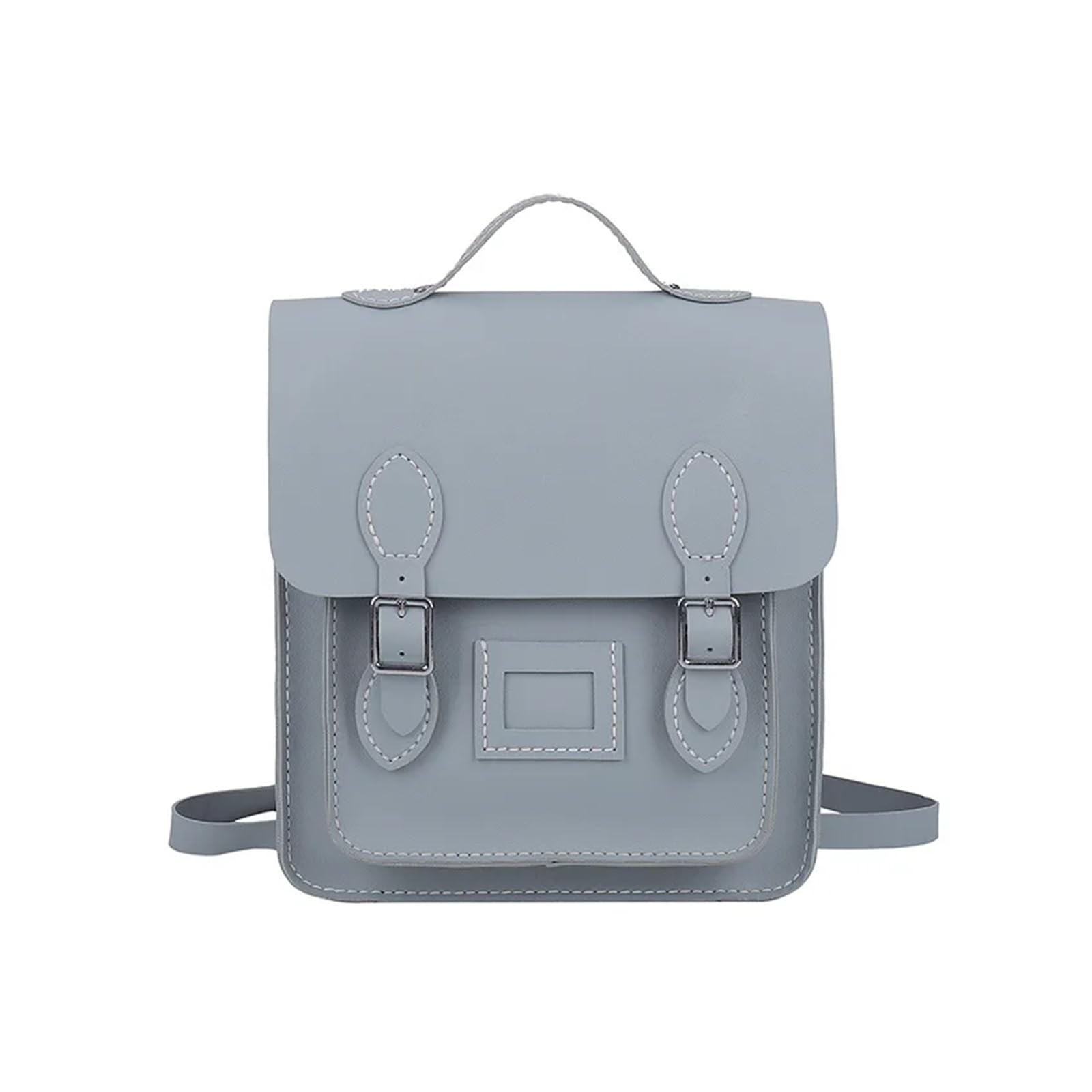 Diy Accessory Material Kit Vintage Handmade Bag Set College Backpack Hand Stitching Sew DIY Material Woven Bag Large Pu Leather Capacity Bag Diy Leather Bag Kit(Color:Blue)