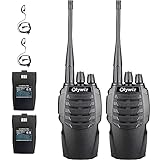 Olywiz Walkie Talkies for Adults Long Range with Earpiece, 2 Way Radio Rechargeable 1800mAH 16CH Walky Talky Loud&Clear USB Dual Desktop Charger 2 Pack HTD826