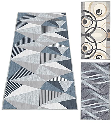 AULIVB Teppich Läufer Länge Anpassbare 40x90cm, Läufer Flur rutschfest, Küchenteppich Waschbar, Flur Teppich für Schlafzimmer, Wohnzimmer, Esszimmer, Vorzimmer und Büro Cover