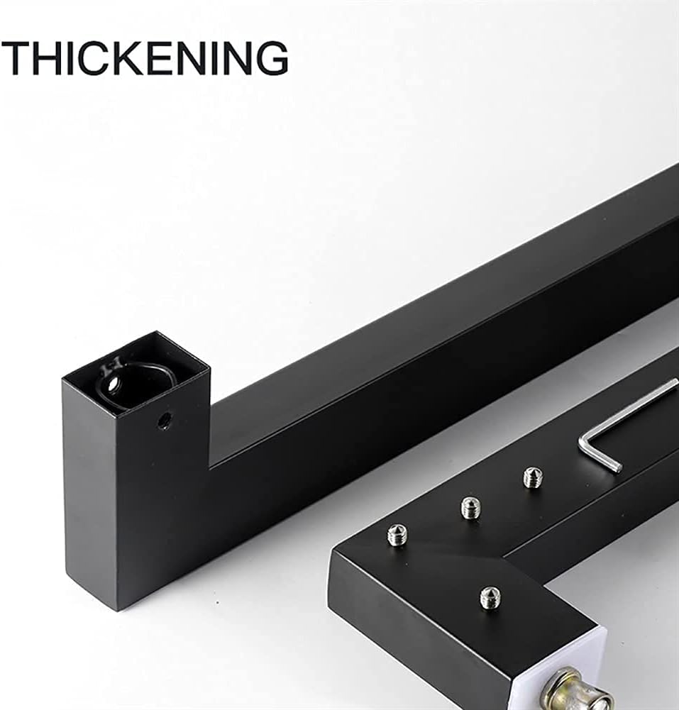 Heavy-Duty Commercial Grade-304 Stainless Steel Push Pull Door Handle/Barn Door Pull Handle/Glass Door Pulls, Full Brushed Black Titanium Finish