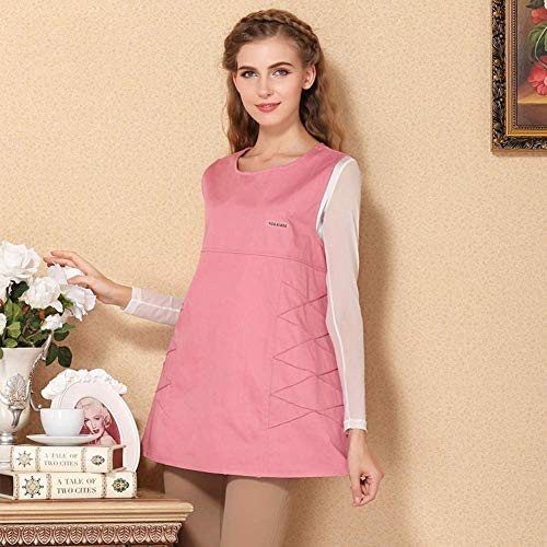 Preisvergleich Produktbild GLX Strahlenschutzkleidung Umstandskleid Schürze Lace Schwangere Frauen Tragen Radiation Anzug Schwangere Frauen Schutzschürze Computer-T-Shirts Für Silber Fiber,Rosa,XXL