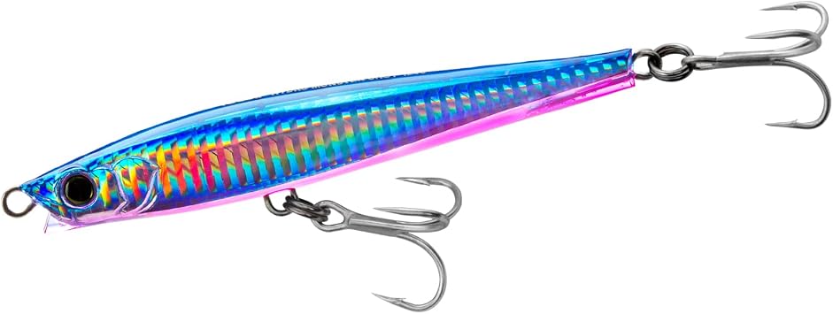 Yo-Zuri Hydro Monster Shot S 95mm 3-3/4" Blue Pink Lipless Stick Bait Fishing Lure, 1 Piece