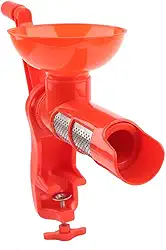 Máquina de fazer molho de tomate, prensa de tomate portátil agitada à mão e máquina de molho, coador de tomate, prensa de tomate, ferramenta de descaroçador de tomate para frutas e vegetais