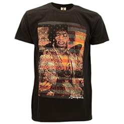 t-shirteria T-shirt Jimi Hendrix Original – Noir – Tailles XS S M L XL - Les Beatles, Paul McCartney, John Lennon, RIngo Starr, George Harrison