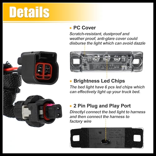Set Kit Luz LED Caja de Carga para Dodge Ram 1500 2500 3500 miniatura 5