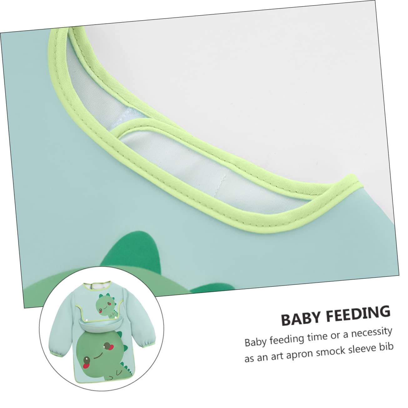 ibasenice 3piezas Babero Para Bebés Delantal De Comida Para Niño Niña Con Bolsillo Ropa De Pintura y Comida Fácil De Limpiar y Secado Rápido
