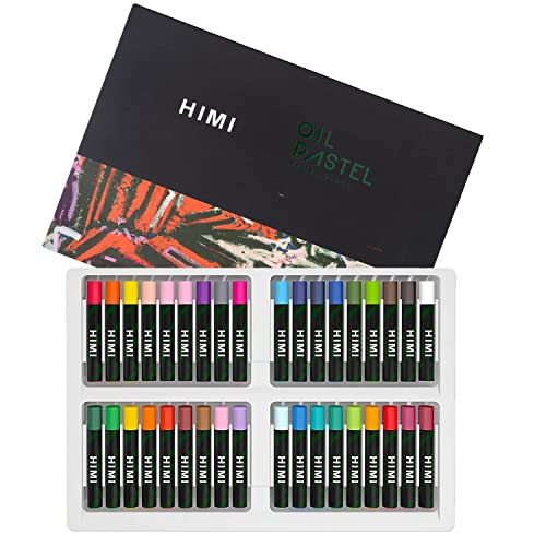 Himi Pastels à l'huile 36 couleurs douces et crémeuses pour artistes, débutants, étudiants, enfants, dessin, graffiti Cover