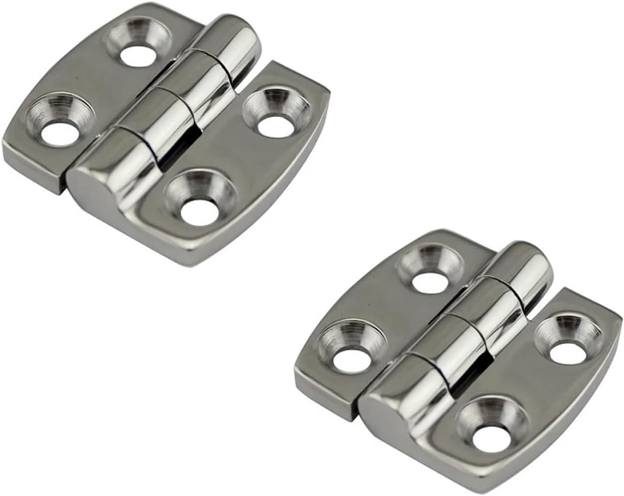 2PCS Casting Strap Hinge 316 Stainless Steel Boat Flush Door Hatch Compartment Hinges Heavy Duty Boat Hardware