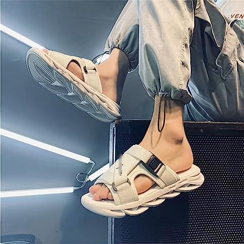 White Beach Slippers Outdoor Sandals Soft Sole Thick Sole Korean Version3