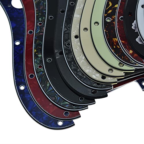 Image of Dopro 11-Hole Strat HSS Guitar Pickguard 3-Screw Humbucking Pickup Mount for American FD Stratocaster White Pearl