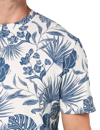 T-Shirt Guess Eco Tropical Linocut pour homme en coton responsable
