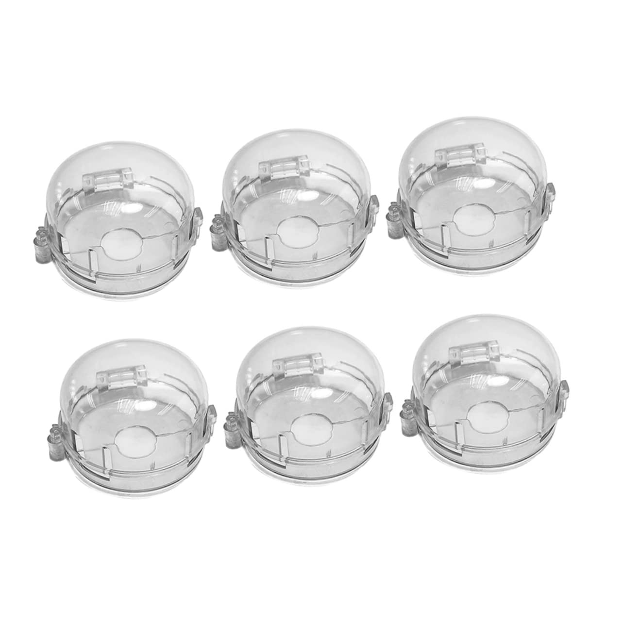 Hemoton 6pcs Gas Safety Cap Child Stove Cover Plastic Oven Knob Protector Stove Knob Covers for Child Safety