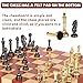 Metal Chess Set for Adults & Kids with Metal Chess Pieces –Wooden Chess Board Game with Portable Storage Case, Classic Strategy Family Board Game Gift Travel Chess Set