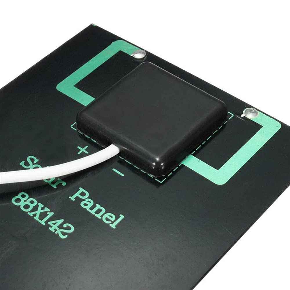 Kit Mini Panel Solar 2W 5V Con Puerto USB - Para Cargar Pequeños Dispositivos, Proyectos Escolares, Camping Y Senderismo