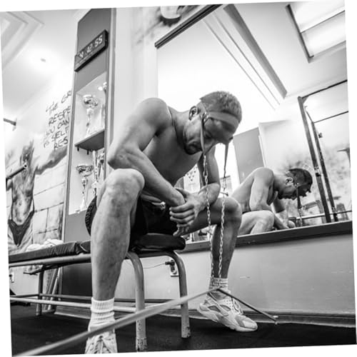 Harnais cou en cuir noir pour musculation et bien-être postural - 4