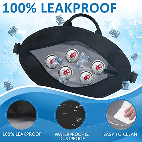 Gloppie Insulated Lunch Bag Women Cooler Bag Lunch Box For Men Leak Proof Large Lunch Tote Adult Lunch Box Heavy Duty Lunch Cooler Black Reusable Lunch Bags Loncheras Para Hombres Niños #TOP2